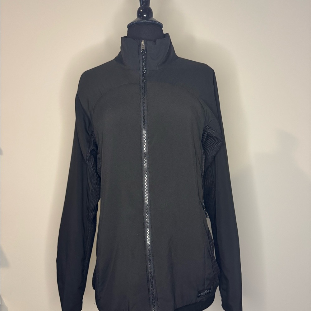 Avalanche Black Utility Jacket with High Collar
